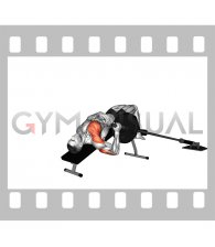 Landmine Decline Single Arm Chest Press (male)