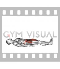 Lying Alternate Bent Leg Raise (male)