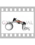 Exercise Ball Kneeling Prayer Lat Stretch (female)