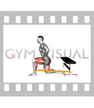 Resistance Band Deep Lunge Dorsi Flexion (male)