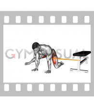 Resistance Band Kneeling Adductor Backward Stretch (male)