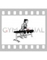 Dumbbell Over Bench Reverse Wrist Curl (female)