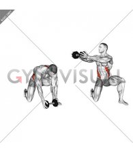 Dumbbell Half Kneeling Thor Lift (male)