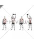 Dumbbell Standing Cross Clean (male)