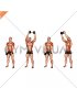 Dumbbell Standing Cross Clean (male)