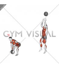 Medicine Ball Backward Overhead Toss (male)