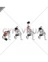 Dumbbell Half Kneeling Single Arm Clean Press (male)