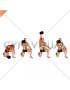 Dumbbell Half Kneeling Single Arm Clean Press (male)