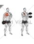 Dumbbell Standing Single Arm Cross Raise