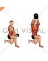 Dumbbell Kneeling Twist Down-up Raise (male)
