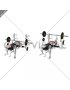 Barbell Banded Weighted Plate Bench Press (male)
