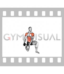 Dumbbell Half Kneeling Lift and Chop