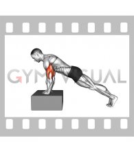 Incline Diamond Push-up (male)