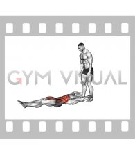 Assisted Lying Leg Raise With Throw Down