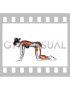 Downward Facing Dog Adho Mukha Svanasana (female)