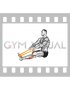 Resistance Band Seated Calf Stretch (male)