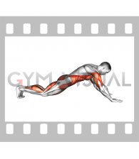 45 degrees Arms Plank (male)