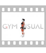 Dumbbell Burpee Press (female)