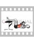 Dumbbell Twisting Crunch Legs on Bench (male)
