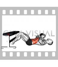Dumbbell Twisting Crunch with Legs Supported (male)