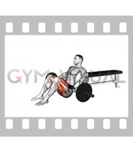 Barbell Lying Lifting (On Hip)