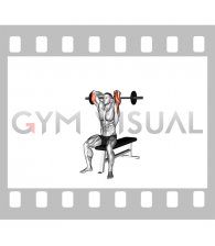 Barbell Seated Close Grip Behind Neck Triceps Extension