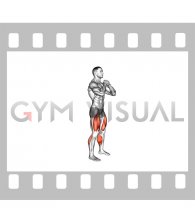 Bodyweight Calf Raise and Front Squat (male)