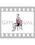 Seated Back Stretch on a Chair (male)