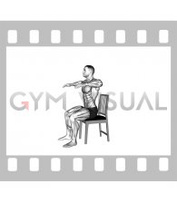 Seated External Shoulder Rotation on Chair (male)