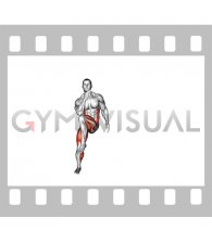 Cross Body Elbow to Knee Side to Side Hop (male)