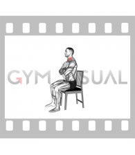 Seated Neck Flexion to Extension on Chair (male)