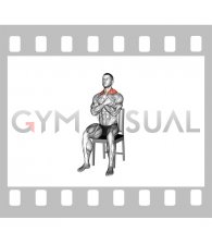 Seated Side to Side Neck Bend on Chair (male)