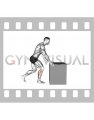 Knee to Box Calf Stretch (male)