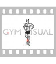 Bodyweight Standing Inside Calf Raise (male)