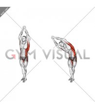 Standing Cross Legs Core Stretch (male)