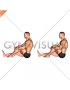 Seated Single Leg Hugging Knee Flexion with Towel (male)