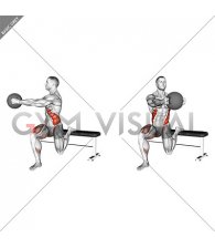 Medicine Ball Split Stance Torso Twist (male)