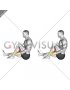 Resistance Band Seated Single Leg Hugging Knee Flexion (male)