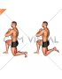 Half Kneeling Hamstrings Stretch (male)