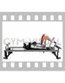 Pilates Machine Lying Knee Extension on Heels (female)