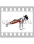 Front Plank to Toe Tap (female)