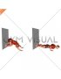 Downward Dog Push-up against Wall (male)