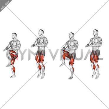 Hopping High Knee Tap (male)