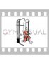 Cable Split Stance Horizontal Pallof Press (male)