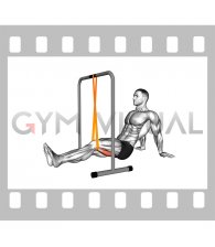 Resistance Band Seated Single Leg Knee Extension (male)