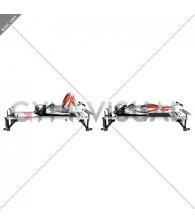 Pilates Machine Lying Knee Extension on Toes (female)