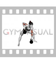 Kettlebell Gorilla Row (female)
