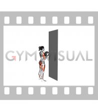 Medicine Ball Throw Squat with Wall (female)