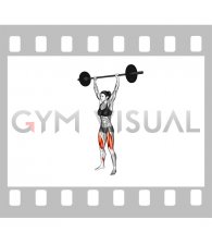 Barbell Overhead Squat (female)