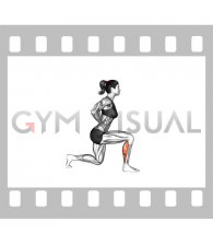 Split Stance Single Leg Calf Raise (female)